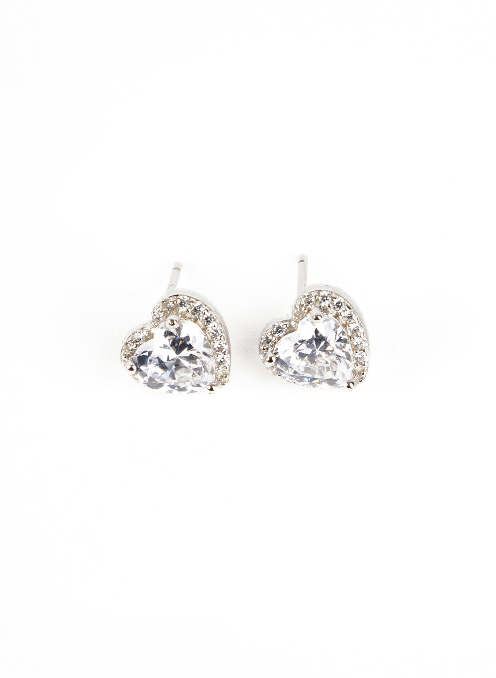 Surrounded Heart Earring