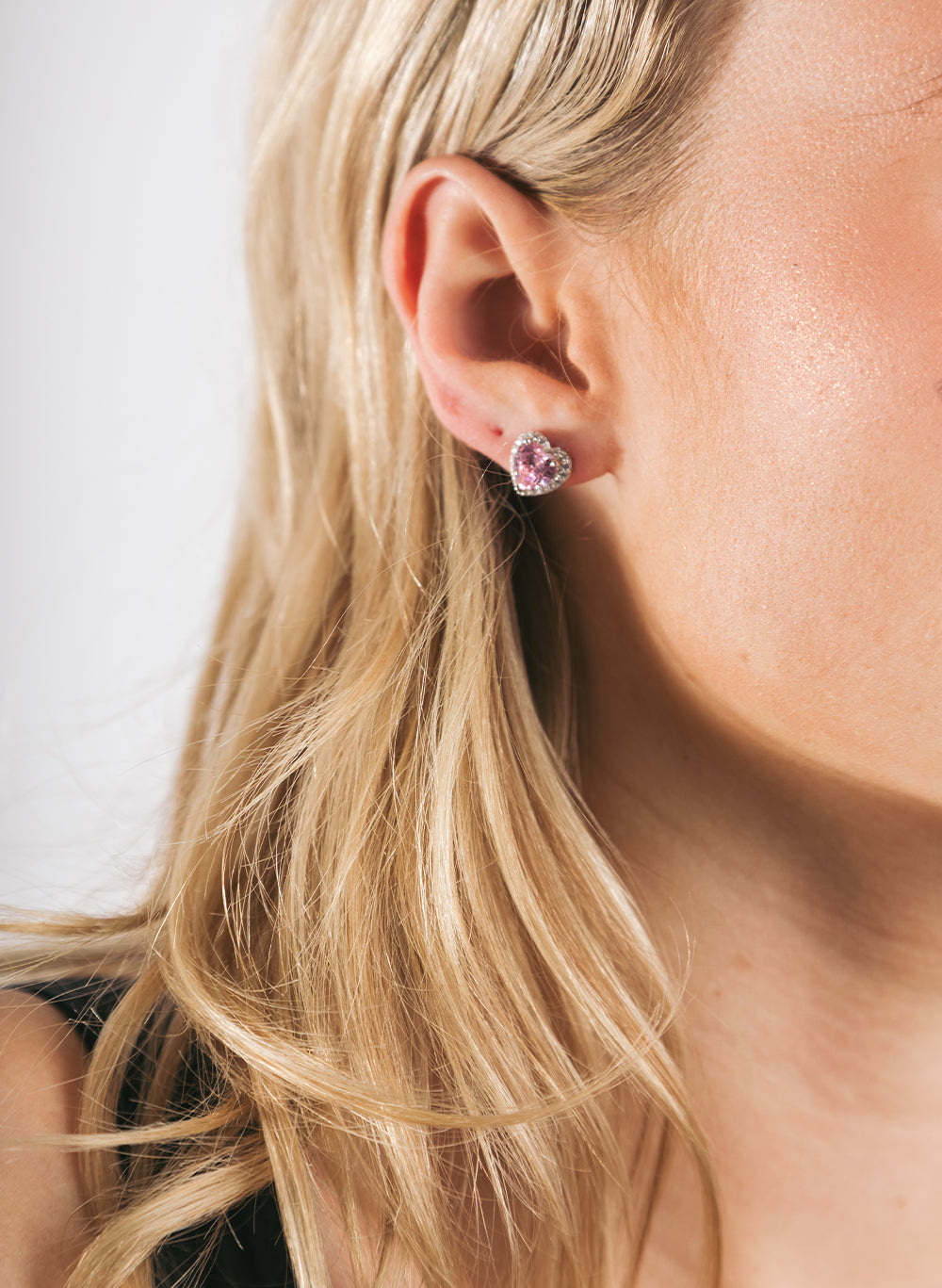 Surrounded Heart Earring