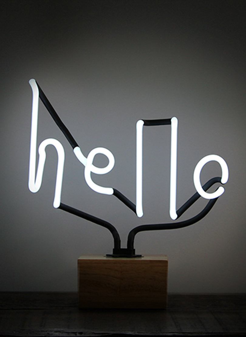 SOMEKIND NEON "HELLO"- WHITE